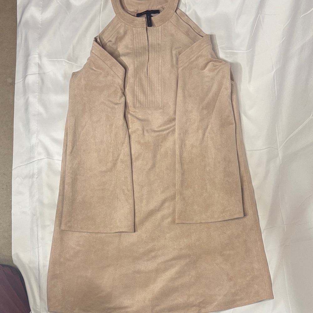 Chic Tan Sleeveless Dress